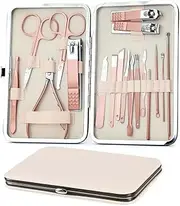 ZIBUYU® Nail Cutter Set Pedicure Kit for Women for Foot 18pcs Manicure Pedicure Kit Ear Wax Remover Kit, Tool Kit with Storage Case Perfect Gifts for Women and Men