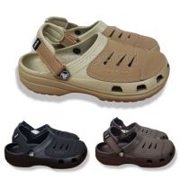 Yukon 皮革 Clog Crocs 男士涼鞋鞋