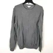 Brax Men Rick Sweater Merino Wool Pullover Sweater Knit Gray L