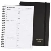 Daily Planner Undated, To Do List Notebook Hourly Schedules Spiral