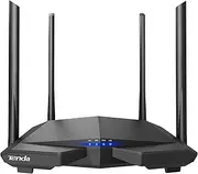 Tenda AC1200 WiFi Router, Dual Band Router for Wireless Internet, 4 x 100 Mbps Fast Ethernet Ports, Easy Setup, Supports Guest WiFi, Access Point Mode, IPv6 and Parental Controls(AC6)