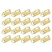 72Pcs 32mm Key Fob Hardware with Keychain Ring for Webbing, Gold Tone