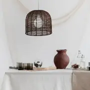 Accessories - Poppa Woven Pendant Shade only in Brown