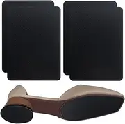 [Generic] (Black) Non Slip Shoe Pads Increase The Grip Sole Protector, Cut Self Adhesive Silicone Grips on Bottom of Shoes for Sneakers Heel Anti Shoes, 6 * 4(in) (Black)