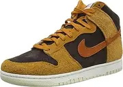 [Nike] Dunk Hi Retro PRM, Men's Basketball Shoes, Velvet Brown Dk Russet Dk Curry Sail Fossil, 9 AU