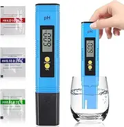PH Meter, Digital High Accuracy Water Quality PH Meter with ATC, 0-14 Measurement Range PH Tester for Household Drinking Water, Hydroponics, Aquarium Water, Pool