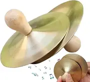Vriusi Small Cymbals, Hand Cymbals for Dancing, Zills for Adults, Dance Party Cymbals, Professional Cymbals for Kids, Use with Belly Dance, Dancing Zills, Handheld Cymbals for Dance, Small