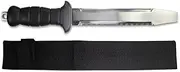 Land & Sea Abalone Tool Knife with Sheath, Black