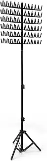 Height Adjustable Braiding Hair Rack – 144 Peg Hair Separator Stand For Braiding, Professional Display Rack With Storage For Braiding Hair Supplies, Ideal Hairstylist Tool For Salon Or Home Use