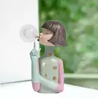 Creative Night Light Resin Table Lamp Blowing Bubble Girl Cute Lighting Tabletop
