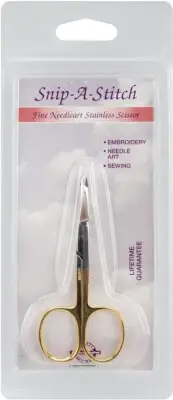 Tool Tron 107 Snip-A-Stitch Scissors 3.5"-Gold-Plated