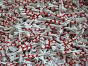 New 100 Champ Zarma FLYtee MyHite Golf Tees 2 3/4" 2.75 White Red Bulk 6 prong