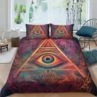 Doona Cover Set The Eye of God Printed Bedspreads Boy Man Home Textiles27