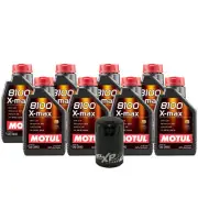 8L Motul 8100 XMAX 0W40 Wix XP Filter Motor Oil Change Kit For Dodge Jeep API SN (for: Jeep)