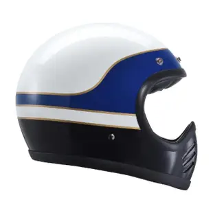 【Chief Helmet】Athena 攀越 藍白 全罩式 安全帽(玻纖帽 山車帽 復古帽 復古安全帽 復古帽 全罩式復古帽)