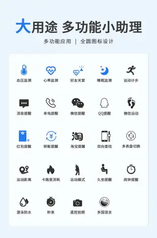 蘋果iwatch6通用智慧手錶打電話測男多功能計步器女運動腕表適用 全館免運