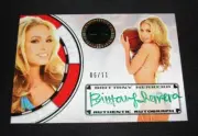 2012 Benchwarmer BRITTANY HERRERA Vegas Baby Green Foil Auto/11 Hustler Lingerie