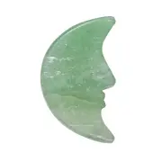 Green Aventurine Light Crystal Crescent Moon