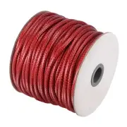 Beading Thread Bracelet Weave Craft Cord 5mm 36M/Roll, Wine Red