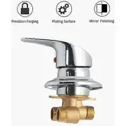 Mixer shower cubicle brass shower faucet spout diverter chrome shower mixer G1/2 connection bathroom hot and cold mixed shower Edition C