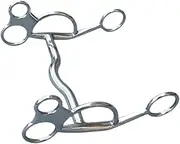 Perfeclan Stallion Training Bit Horse Snaffle Bit H Shape Stainless Steel Full Cheek Snaffle Horse Mouth Snaffle for Training Equipment