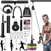 Forearm Wrist Trainer Rope Cable Accessories LAT Pulley System Arm Strength Training for LAT Pulldowns