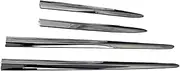 ABS Chrome Accessories Side Strips Trim Cover Compatible for Fiat 500X 2015 2016 2017 2018 Door Body Molding 4pcs