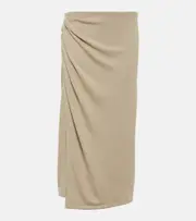 [Vince] Vince Jersey wrap skirt AU 8 brown
