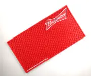 XL Red Budweiser Rubber bar mats drip mat beer mat spill mat bar runner coasters