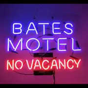Bates Motel No Vacancy Neon Sign 20"x16" Light Lamp Acrylic Room Collection
