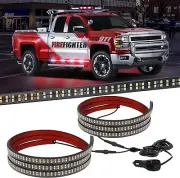 2PCS 70" Waterproof Emergency LED Strobe Lights for Trucks & Fire Vehicles