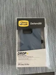 OtterBox Defender Series iPhone 15 Pro Baby Blue Jeans NWT