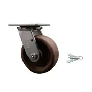 5 Inch 316SS High Temp Glass Filled Nylon Swivel Caster w/Swivel Lock SCC