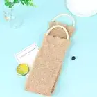 1Pcs Burlap Bath Towel Shower Back Body Exfoliating Belt Scrubber Strap Clea q-2