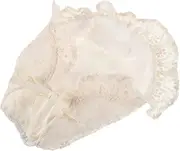 [ANDRESLAD] Newborn Hat Newborn Hats Sun Shade Hat Beach Hat Hospital Hats for Girl Cap Hats Sun Protection Hat Bonnet for Polyester White