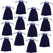 Healeved 12pcs Drawstring Jewelry Pouches - Small Velvet Velvet Bags Soft Jewelry Storage Bags For Travel Present Packaging And Daily Use Royal Blue