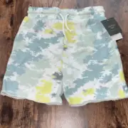 NWT Grayson Mini 5T tie dye shorts Blue/yellow