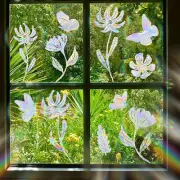 Flower Butterfly Window Door Glass Static Clings Sticker Suncatchers Removable