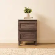 Bailey Bedside Table Walnut Look