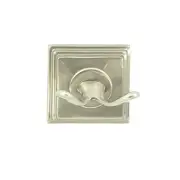 Union Square Robe Hook | Traditional Bathroom Towel and Robe Hook - Satin Nicke