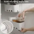Storage Box Space-saving Storing Drawer Type Movable Seasoning Box Holder