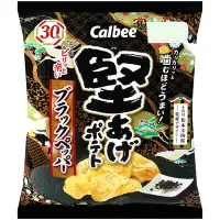 在飛比找Yahoo奇摩購物中心優惠-Calbee 堅脆洋芋片-黑胡椒風味 65g