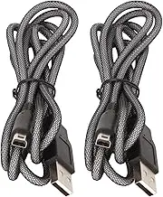 2 Pack 5FT 3DS 2DS Charger Cable, Power USB Charging Cord Compatible with 2DS 3DS 3DS XL New 3DS New 3DS XL New 2DSXL NDSI NDSI LL, Black
