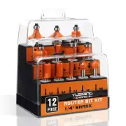 1/4 Shank Router Bit Set Router bit set 1/4 Shank 12 Piece Router bit