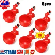 6X Automatic Chicken Water Cup Waterer Poultry Drinking Bowl Feeder Drinker ToPJ
