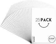 Golden State Art, Pack of 25 13x19 inch Picture Backing Boards for Frames, Artwork, Photos (25 Backer Boards only)