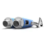HMF Performance Series Octane Blue Dual Full System Exhaust Can-Am Renegade 1000