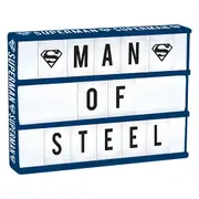 SUPERMAN Light Up Box Wall Sign 85 Letters and Superman Symbols