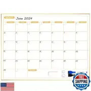 ARCOBIS Monthly Calendar Whiteboard, 24" x 18" Magnetic Dry Erase Calendar wi