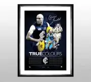 Chris Judd Carlton Hand Signed Framed True Colours Limited Print Brownlow Cripps